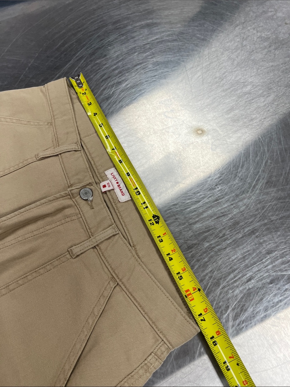 Lucky Brand 90’s Loose High Rise Straight-Leg Pants - Khaki Women’s 12 - Picture 9 of 14